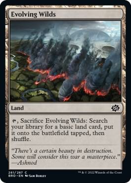 Evolving Wilds card from The Brothers' War
