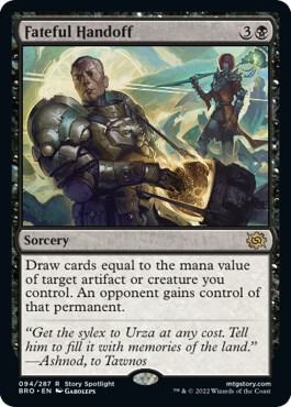 Fateful Handoff card from The Brothers' War