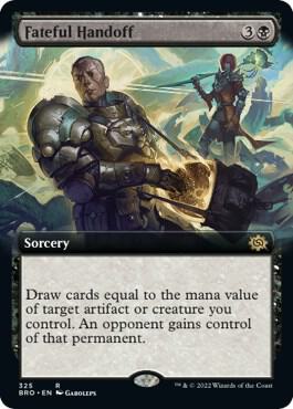 Fateful Handoff (Extended Art) card from The Brothers' War