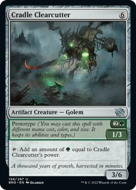 Cradle Clearcutter card from The Brothers' War