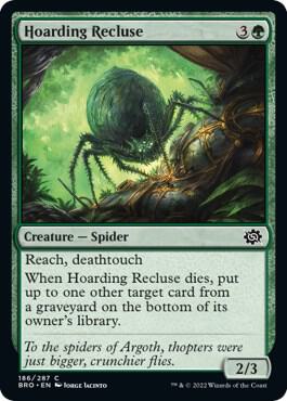 Hoarding Recluse card from The Brothers' War