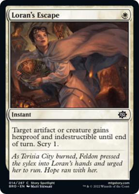 Loran's Escape card from The Brothers' War