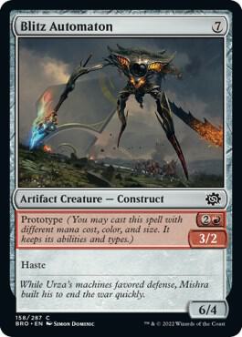 Blitz Automaton card from The Brothers' War
