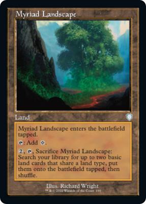 Myriad Landscape (Retro Frame) card from Commander: The Brothers' War
