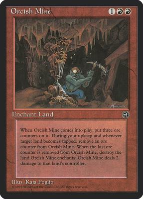 Orcish Mine card from Homelands