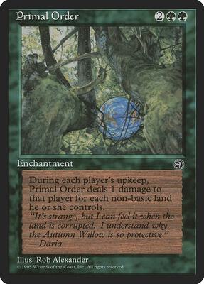 Primal Order card from Homelands