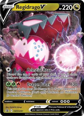 Regidrago V - SWSH281 card from SWSH: Sword & Shield Promo Cards