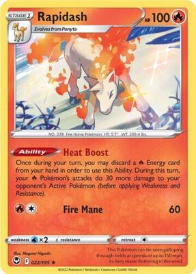 Rapidash - 022/195 card from Deck Exclusives