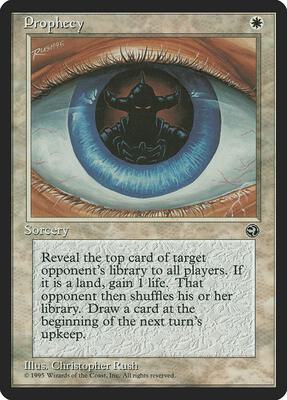 Prophecy card from Homelands