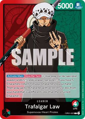 Trafalgar Law (002) card from Romance Dawn