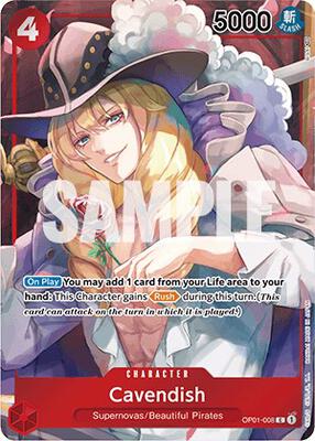 Cavendish (Box Topper) card from Romance Dawn