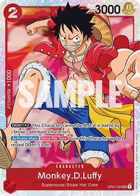 Monkey.D.Luffy (024) card from Romance Dawn