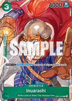 Inuarashi (Box Topper) card from Romance Dawn
