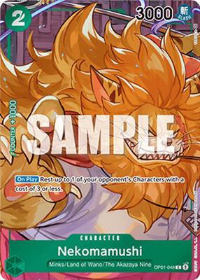 Nekomamushi (Box Topper) card from Romance Dawn