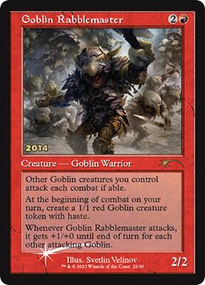 Goblin Rabblemaster card from 30th Anniversary Promos