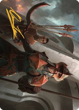 Siege Veteran Art Card (Gold-Stamped Signature) card from Art Series: The Brothers' War