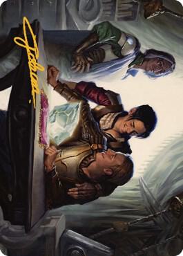 Tocasia's Welcome Art Card (Gold-Stamped Signature) card from Art Series: The Brothers' War