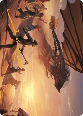Take Flight Art Card (Gold-Stamped Signature) card from Art Series: The Brothers' War