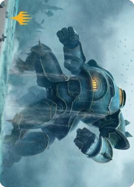Depth Charge Colossus Art Card (Gold-Stamped Planeswalker Symbol) card from Art Series: The Brothers' War
