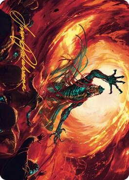 Gix, Yawgmoth Praetor Art Card (Gold-Stamped Signature) card from Art Series: The Brothers' War