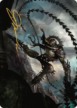 Razorlash Transmogrant Art Card (Gold-Stamped Signature) card from Art Series: The Brothers' War