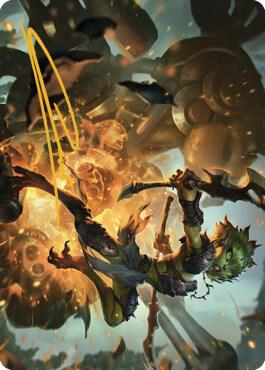 Argothian Sprite Art Card (Gold-Stamped Signature) card from Art Series: The Brothers' War