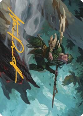 Gwenna, Eyes of Gaea Art Card (Gold-Stamped Signature) card from Art Series: The Brothers' War