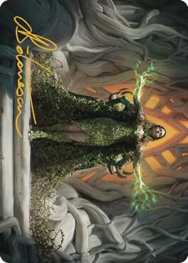 Titania, Voice of Gaea Art Card (Gold-Stamped Signature) card from Art Series: The Brothers' War