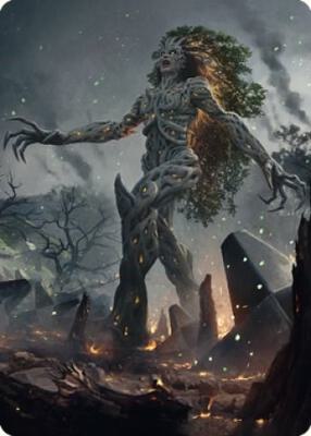 Titania, Gaea Incarnate Art Card card from Art Series: The Brothers' War