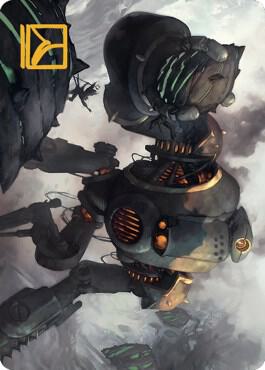 Rust Goliath Art Card (Gold-Stamped Signature) card from Art Series: The Brothers' War