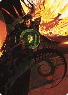 Mishra's Command Art Card card from Art Series: The Brothers' War