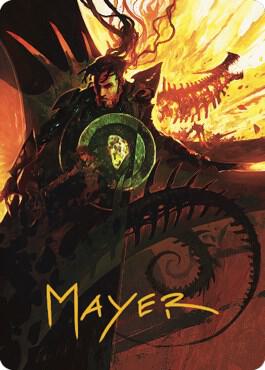 Mishra's Command Art Card (Gold-Stamped Signature) card from Art Series: The Brothers' War