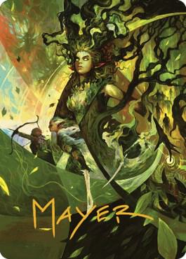 Titania's Command Art Card (Gold-Stamped Signature) card from Art Series: The Brothers' War