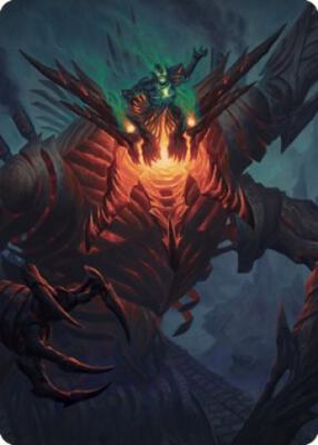 Mishra, Lost to Phyrexia Art Card card from Art Series: The Brothers' War