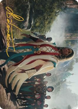 Queen Kayla bin-Kroog Art Card (Gold-Stamped Signature) card from Art Series: The Brothers' War