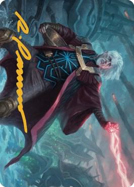 Urza, Lord Protector Art Card (Gold-Stamped Signature) card from Art Series: The Brothers' War