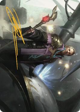 Urza, Prince of Kroog Art Card (Gold-Stamped Signature) card from Art Series: The Brothers' War