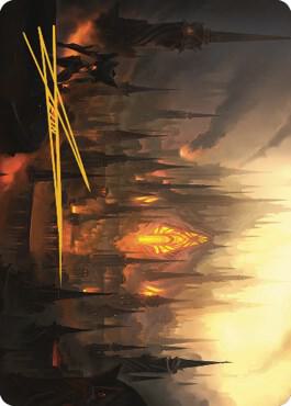 Mishra's Foundry Art Card (Gold-Stamped Signature) card from Art Series: The Brothers' War