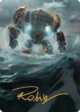Island Art Card (Gold-Stamped Signature) card from Art Series: The Brothers' War