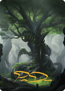 Forest Art Card (Gold-Stamped Signature) card from Art Series: The Brothers' War