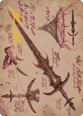 Blackblade Reforged Art Card (Gold-Stamped Signature) card from Art Series: The Brothers' War