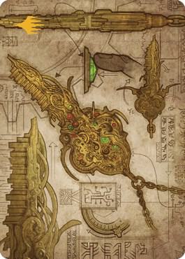 Key to the City Art Card (Gold-Stamped Planeswalker Symbol) card from Art Series: The Brothers' War