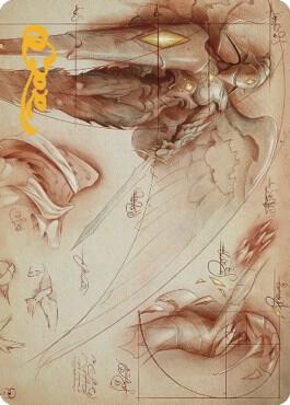 Platinum Angel Art Card (Gold-Stamped Signature) card from Art Series: The Brothers' War