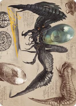 Psychosis Crawler Art Card (Gold-Stamped Signature) card from Art Series: The Brothers' War