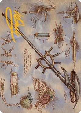 Staff of Domination Art Card (Gold-Stamped Signature) card from Art Series: The Brothers' War