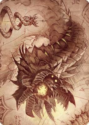 Wurmcoil Engine Art Card card from Art Series: The Brothers' War