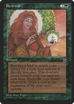 Renewal card from Homelands