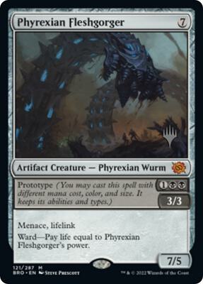 Phyrexian Fleshgorger card from Promo Pack: The Brothers' War