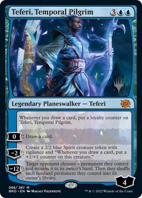 Teferi, Temporal Pilgrim card from Promo Pack: The Brothers' War
