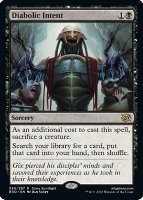 Diabolic Intent card from Promo Pack: The Brothers' War